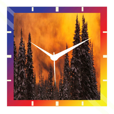 50% OFF on Moneysaver Sunset In The Pine Forest Analog Wall Clock Multicolor 50% OFF on Moneysaver Sunset In The Pine Forest Analog Wall Clock Multicolor