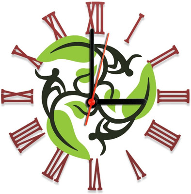 28% OFF on Ellicon 101 Leaves Design Analog Wall Clock White 28% OFF on Ellicon 101 Leaves Design Analog Wall Clock White