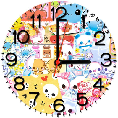 28% OFF on Ellicon 368 Cupcake Pattern Analog Wall Clock White