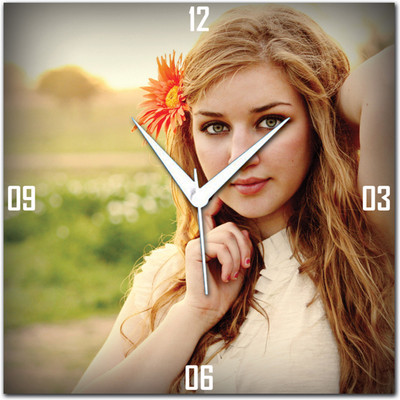 72% OFF on Amore Girl And Flower Analog Wall Clock Multicolor 72% OFF on Amore Girl And Flower Analog Wall Clock Multicolor