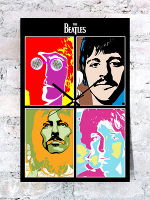 46% OFF on Kwardrobe Beatles Pop Art Analog Wall Clock Multicolor