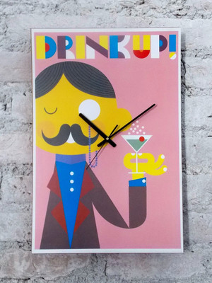 46% OFF on Kwardrobe Drink Up Analog Wall Clock Pink 46% OFF on Kwardrobe Drink Up Analog Wall Clock Pink