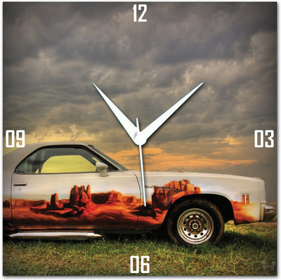 70% OFF on WebPlaza Car 2 Analog Wall Clock Multicolor
