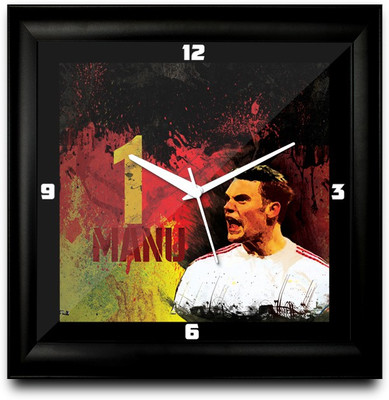 73% OFF on ShopMantra Manuel Neuer Germany Football Square Analog Wall Clock Black
