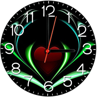 28% OFF on Ellicon 399 Red Heart Analog Wall Clock White 28% OFF on Ellicon 399 Red Heart Analog Wall Clock White