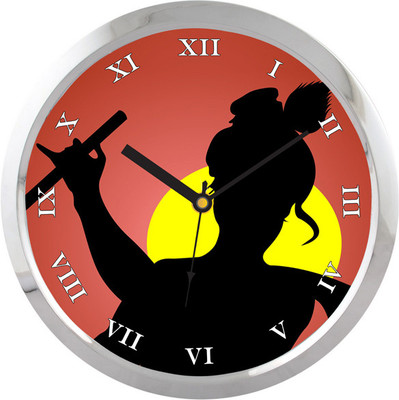 31% OFF on Shopping Monster Lord Krishna Religious Analog Wall Clock Silver