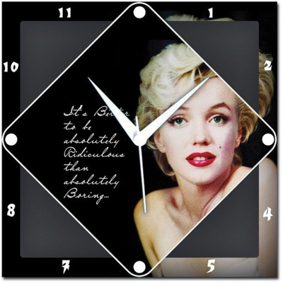 72% OFF on Amore Marilyn Monroe Analog Wall Clock Multicolor