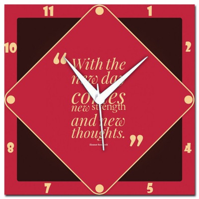 72% OFF on Amore Motivational Quote Analog Wall Clock Pink