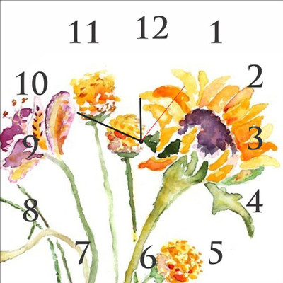14% OFF on Everyday Gifts Floral Design Analog Wall Clock Black 14% OFF on Everyday Gifts Floral Design Analog Wall Clock Black