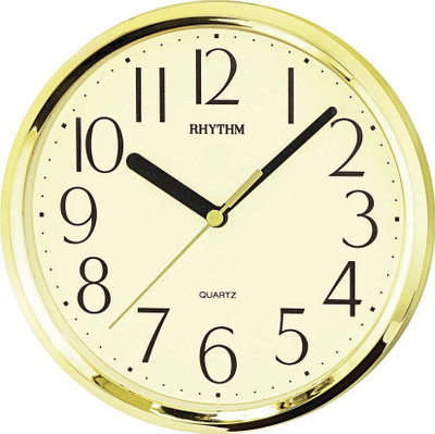 Rhythm CMG890NR18 Analog Wall Clock Gold