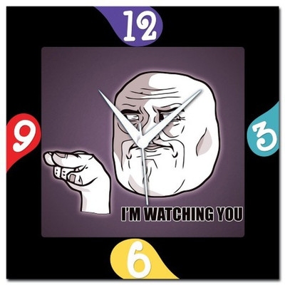 70% OFF on WebPlaza Meme Face Analog Wall Clock Multicolor