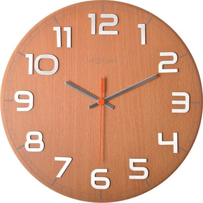 4% OFF on Nextime Classy Round Analog 29.972 cm Dia Wall Clock Brown 4% OFF on Nextime Classy Round Analog 29.972 cm Dia Wall Clock Brown