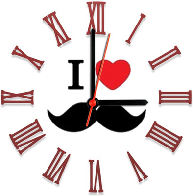 28% OFF on Ellicon 122 I Love Analog Wall Clock White