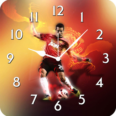 50% OFF on FurnishFantasy Robin van Persie Analog Wall Clock Multicolor