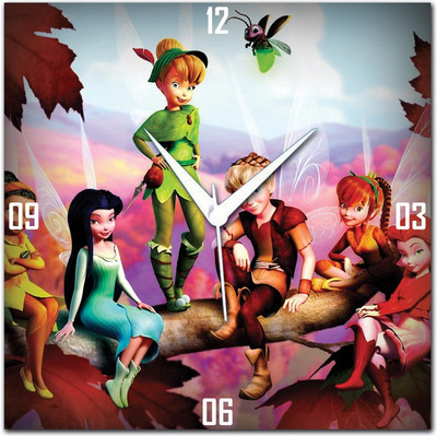 70% OFF on WebPlaza Tinkerbell Analog Wall Clock Multicolor