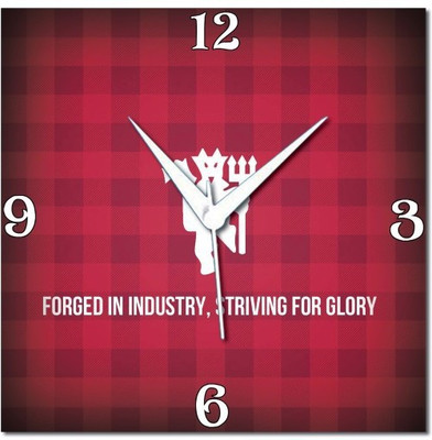 70% OFF on WebPlaza Manchester United 3d Analog Wall Clock Red