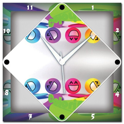 72% OFF on Amore Smilies Analog Wall Clock Multicolor