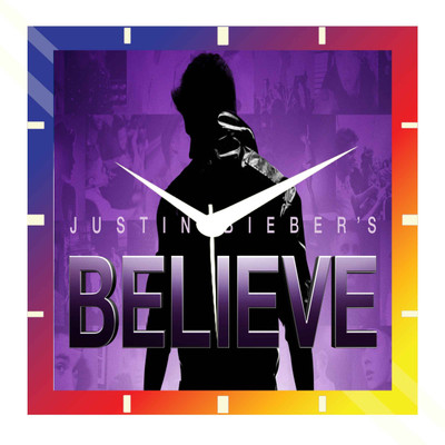 50% OFF on Moneysaver Justin Bieber Analog Wall Clock Multicolor