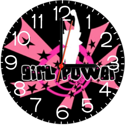28% OFF on Ellicon 292 Girl Power Analog Wall Clock White 28% OFF on Ellicon 292 Girl Power Analog Wall Clock White