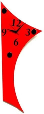 65% OFF on Panache Mirror Shape Analog Wall Clock Red 65% OFF on Panache Mirror Shape Analog Wall Clock Red