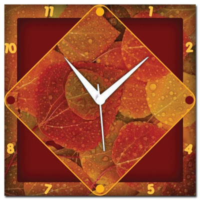 72% OFF on Amore Autumn Analog Wall Clock Red 72% OFF on Amore Autumn Analog Wall Clock Red