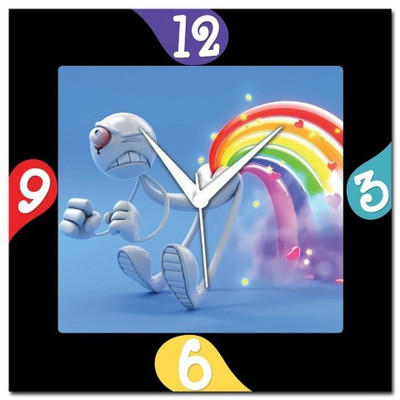 70% OFF on WebPlaza Rainbow Art Analog Wall Clock Multicolor 70% OFF on WebPlaza Rainbow Art Analog Wall Clock Multicolor