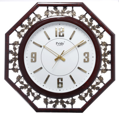 5% OFF on Smile2u Retailers Quartz Analog Wall Clock Brown, White 5% OFF on Smile2u Retailers Quartz Analog Wall Clock Brown, White