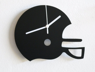 57% OFF on Blacksmith Football Helmet Analog Wall Clock Black