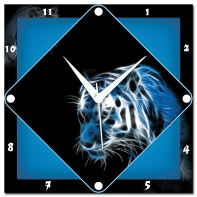 72% OFF on Amore Abstract Tiger Analog Wall Clock Blue 72% OFF on Amore Abstract Tiger Analog Wall Clock Blue