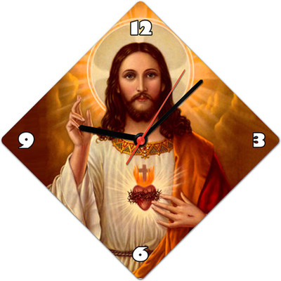 40% OFF on Lovely Collection Lord Jesus Analog Wall Clock Multicolor