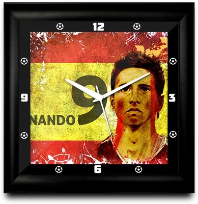 73% OFF on ShopMantra José Torres Portugal Football Square Analog Wall Clock Black
