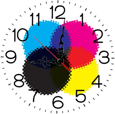 28% OFF on Ellicon 174 Colorful Design Analog Wall Clock White 28% OFF on Ellicon 174 Colorful Design Analog Wall Clock White