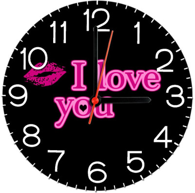 28% OFF on Ellicon 391 I Love You Analog Wall Clock White 28% OFF on Ellicon 391 I Love You Analog Wall Clock White