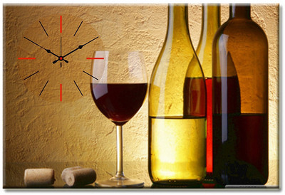 48% OFF on Design O Vista Single Panel - DV1-S-R4074 Analog Wall Clock Multicolor