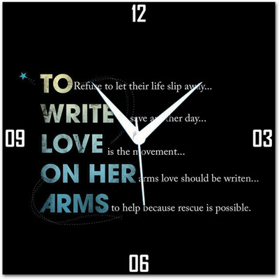 72% OFF on Amore Love On Her Analog Wall Clock Black