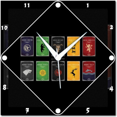 72% OFF on Amore Game Of Thrones 107566 Analog Wall Clock Multicolor