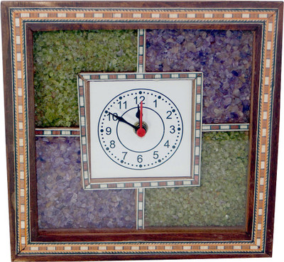 42% OFF on R S Jewels Ethnic Style Gemstone Analog Wall Clock Multicolor