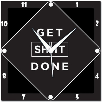 70% OFF on WebPlaza Get Shit Done Analog Wall Clock Multicolor 70% OFF on WebPlaza Get Shit Done Analog Wall Clock Multicolor