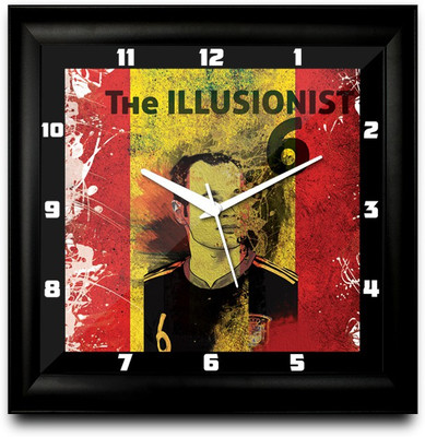 73% OFF on ShopMantra AndréS Iniesta Spain Football Square Analog Wall Clock Black