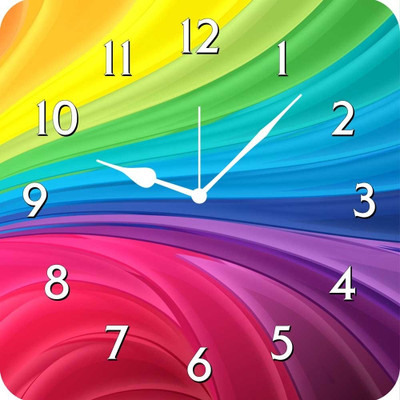 50% OFF on FurnishFantasy Rainbow Analog Wall Clock Multicolor 50% OFF on FurnishFantasy Rainbow Analog Wall Clock Multicolor