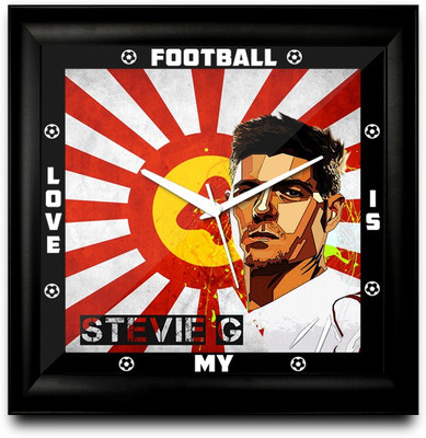 73% OFF on ShopMantra Stevie G England Football Square Analog Wall Clock Black