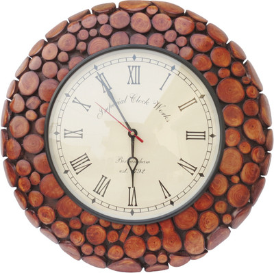 33% OFF on Pindia Antique Look Round Shape Design Wall Hanging Wooden Office Home Decorative Analog Wall Clock Brown 33% OFF on Pindia Antique Look Round Shape Design Wall Hanging Wooden Office Home Decorative Analog Wall Clock Brown