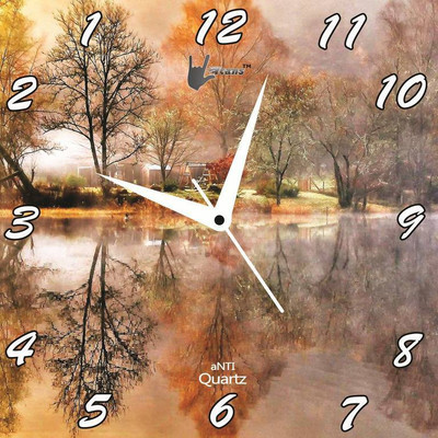 55% OFF on Lycans aNTI 0099 Analog Wall Clock Brown