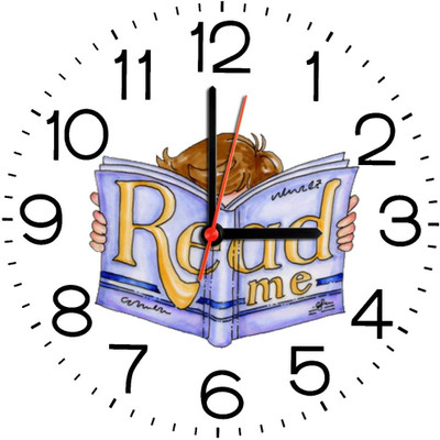 23% OFF on Ellicon B139 Read Me Analog Wall Clock White