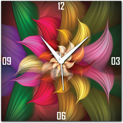 72% OFF on Amore Abstract Flowers Analog Wall Clock Multicolor 72% OFF on Amore Abstract Flowers Analog Wall Clock Multicolor