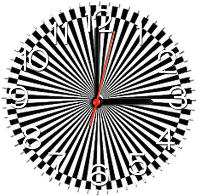 28% OFF on Ellicon 345 Black And White Design Analog Wall Clock White 28% OFF on Ellicon 345 Black And White Design Analog Wall Clock White