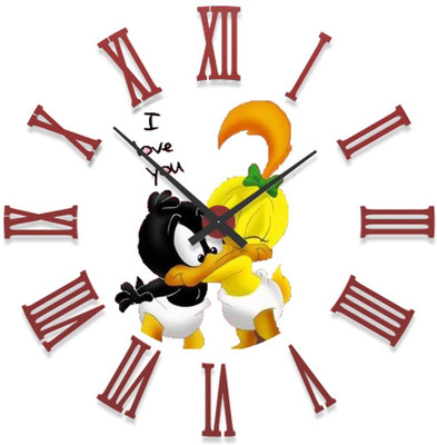 23% OFF on Ellicon B42 I Love You Cartoon Analog Wall Clock White