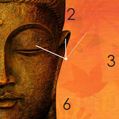 14% OFF on Everyday Gifts Buddha Design Analog Wall Clock Black