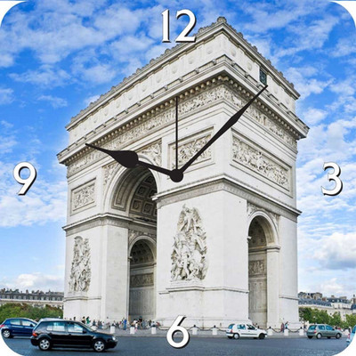50% OFF on FurnishFantasy Arc de Triomphe Analog Wall Clock Multicolor 50% OFF on FurnishFantasy Arc de Triomphe Analog Wall Clock Multicolor