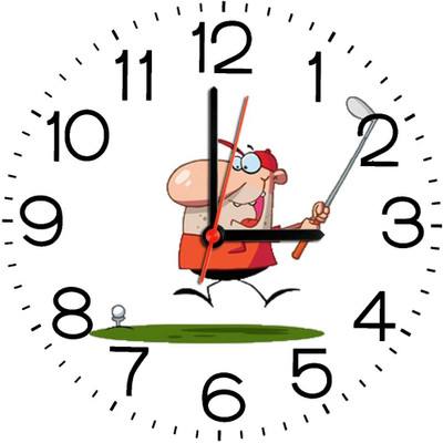 23% OFF on Ellicon B151 Cartoon Golfer Playing Golf Analog Wall Clock White 23% OFF on Ellicon B151 Cartoon Golfer Playing Golf Analog Wall Clock White